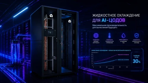 Жидкостное охлаждения для ИИ-ЦОДов (AI ЦОД)