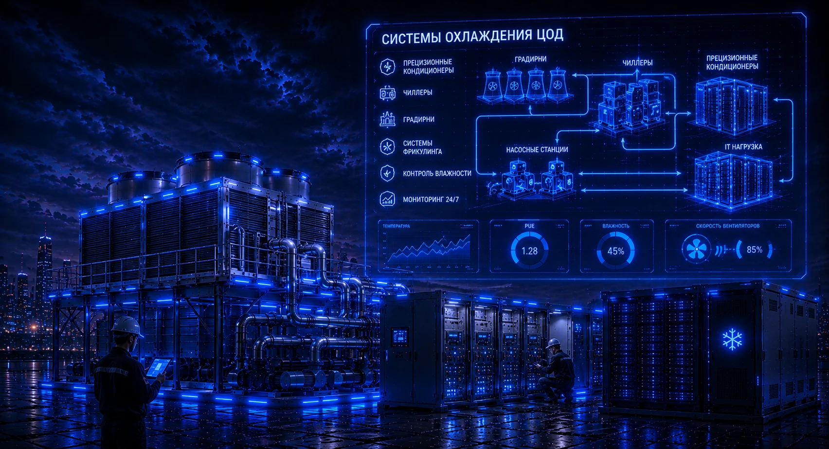 Системы охлаждения ЦОД в Казахстане