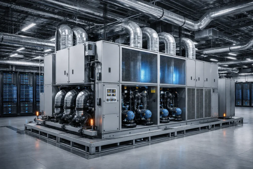 ПВУ для центров обработки данных под ИИ: охлаждение высокотемпературных GPU-стоек